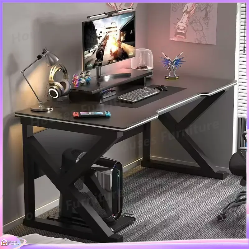 Pc Gaming Cafe - Biurko gamingowe Cafe Metal, czarne, z