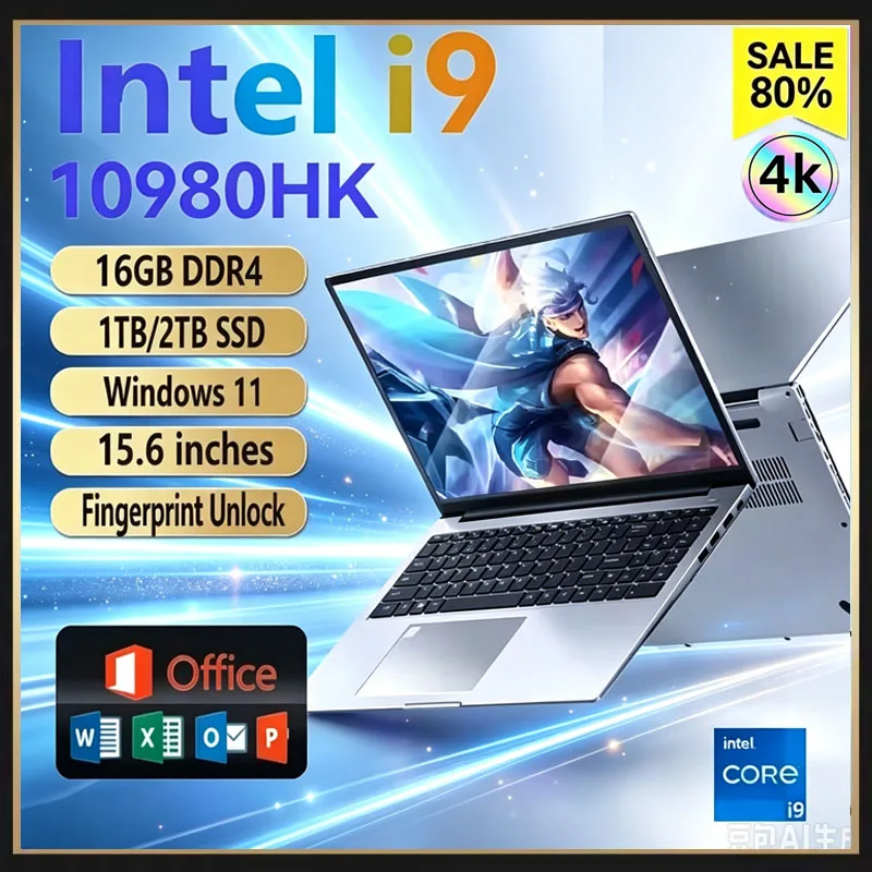 Pc Gaming Ddr4 - 15,6-calowy przenośny laptop z procesorem Intel