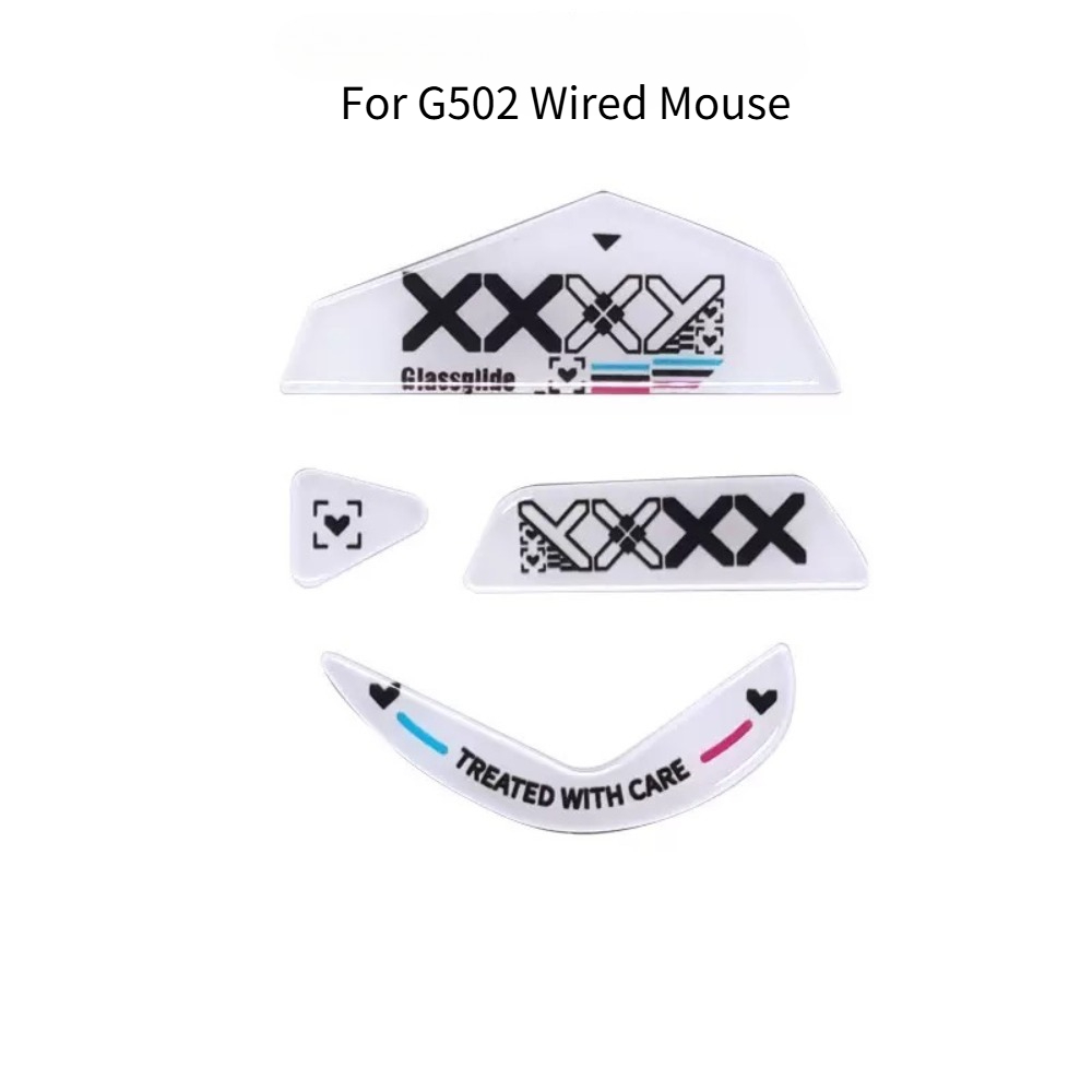 Logitech Mouse G502 - Naklejki ze szkła hartowanego na nóżki