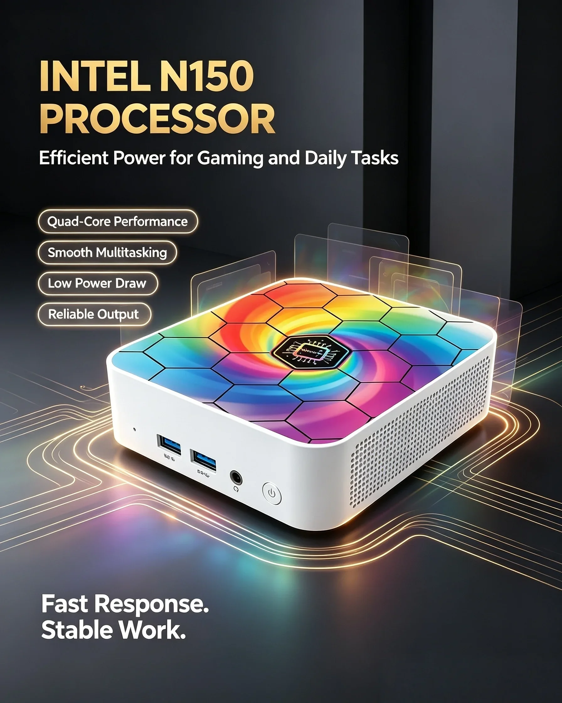 MINI PC Intel N150 Windows 11  – Pc Gaming Cafe recenzja i cena