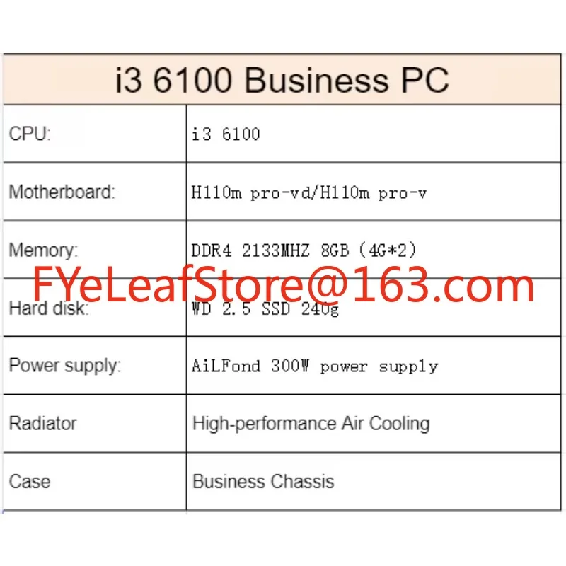 Pełny komputer do gier i3 6100 – Pc Gaming Fullset recenzja i cena